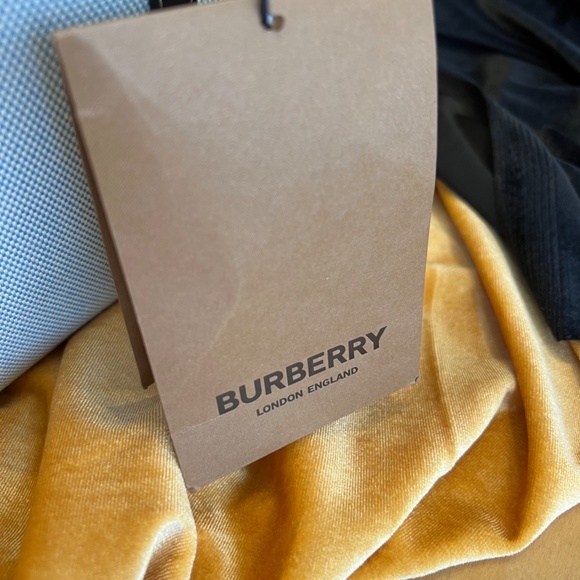 Burberry Leather and Canvas Tote Bag with Leather Strap - Picture 4 of 13